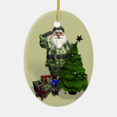 Sergeant Santa Claus Keramikornament (Vorne)