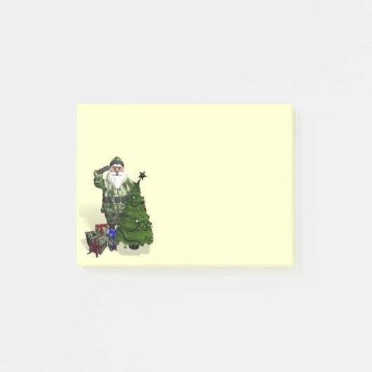 Sergeant Santa Claus Post-it Klebezettel (Vorderseite)