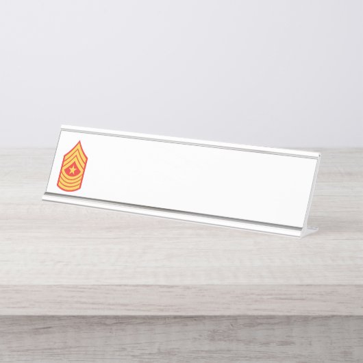 Sergeant Schreibtischnamensplakette (Vorderseite )