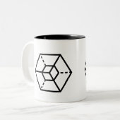 Sergeant (+)/schwarze 325 ml Zwei-Ton Tasse (Vorderseite Links)