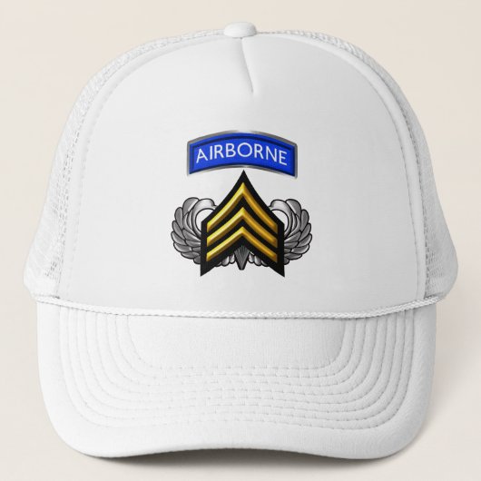 Sergeant SGT Im Flugzeug Truckerkappe (Vorderseite)