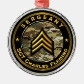 Sergeant SGT Ornament Aus Metall (Vorne)
