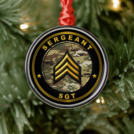 Sergeant SGT Ornament Aus Metall (Baum)