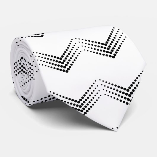 Sergeant Stripes Zickzack Krawatte (Gerollt)