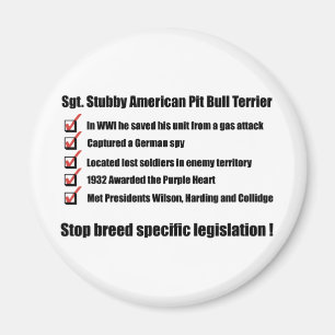 Sergeant Stubby -1 Magnet