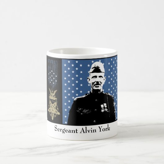 Sergeant York und die Ehrenmedaille Kaffeetasse (Mittel)