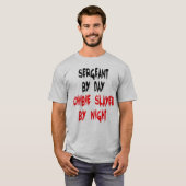 Sergeant Zombie Joke T-Shirt (Vorne ganz)