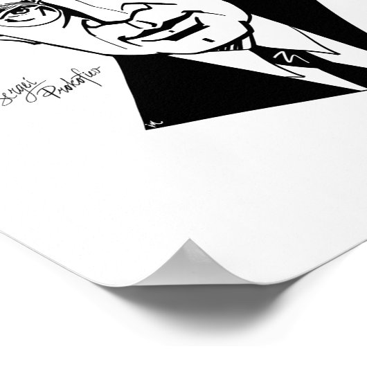 Sergei Prokofiev Poster (Ecke)