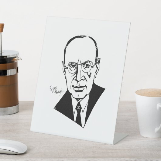 Sergei Prokofiev Sockelschild (In SItu)