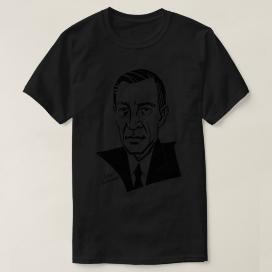 Sergei Rachmaninoff Classic T - Shirt (Design vorne)