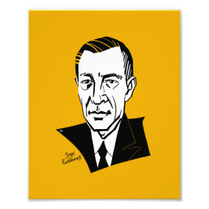 Sergei Rachmaninoff Fotodruck