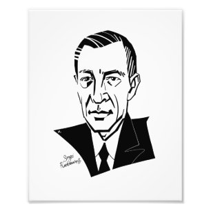 Sergei Rachmaninoff Fotodruck