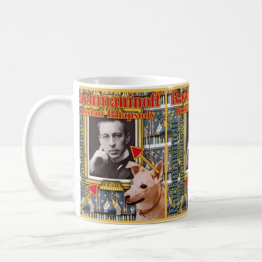 Sergei Rachmaninoff Kaffeetasse (Links)