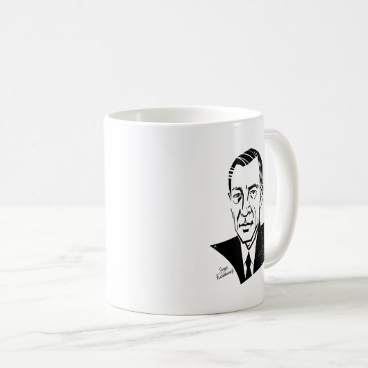 Sergei Rachmaninoff Kaffeetasse (VorderseiteRechts)