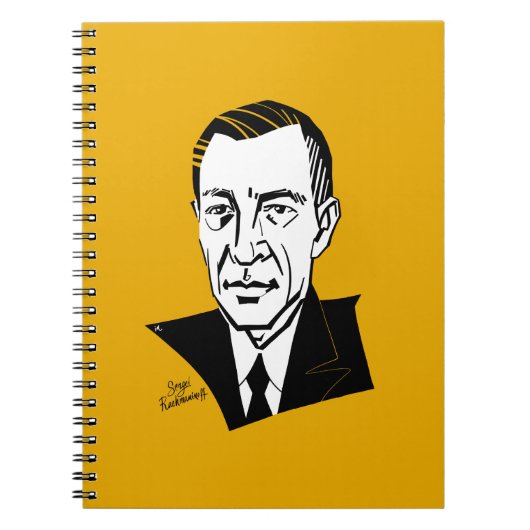 Sergei Rachmaninoff Notizblock (Vorderseite)