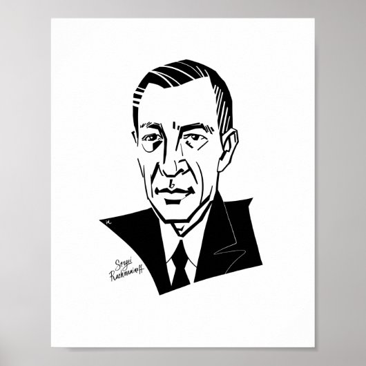 Sergei Rachmaninoff Poster (Vorne)