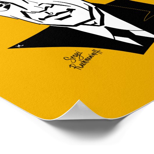 Sergei Rachmaninoff Poster (Ecke)