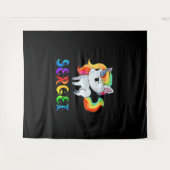 Sergei Unicorn Wandteppich (Vorderseite (Horizontal))