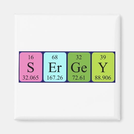 Sergey Periodenmagnet Magnet (Vorne)