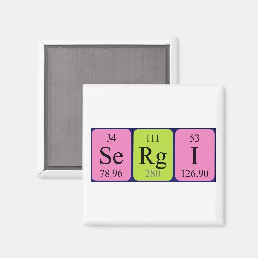 Sergi Periodenmagnet Magnet (Vorderseite/Rückseite)