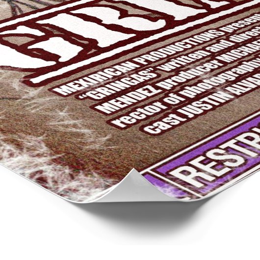 Sergio - Gringas Movie Poster (Ecke)