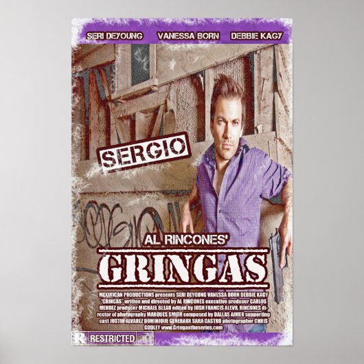 Sergio - Gringas Movie Poster (Vorne)