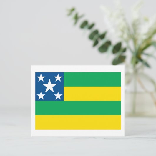 Sergipe Flag Postkarte (Stehend Vorderseite)