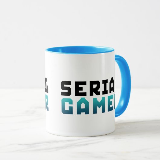 Serial Gamer Funny Geek Tasse (VorderseiteRechts)