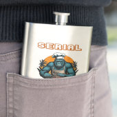 Serial G'rilla Master GRILLEN Griller Fun Pun Flachmann (Beispiel)