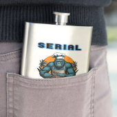 Serial G'rilla Master GRILLEN Griller Fun Pun Flachmann (Beispiel)
