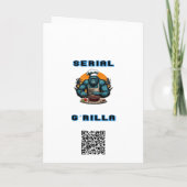 Serial G'rilla Master GRILLEN Griller Fun Pun Karte (Rückseite)