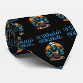 Serial G'rilla Master GRILLEN Griller Fun Pun Krawatte (Gerollt)