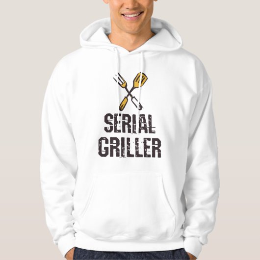 Serial Griller Grill GRILLEN Master Grill Besteck Hoodie (Vorderseite)