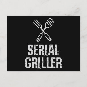 Serial Griller Grill GRILLEN Master Grill Besteck Postkarte