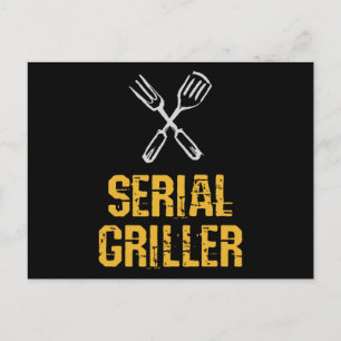 Serial Griller Grill GRILLEN Master Grill Besteck Postkarte