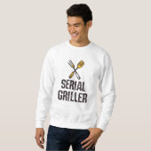 Serial Griller Grill GRILLEN Master Grill Besteck Sweatshirt (Vorne ganz)