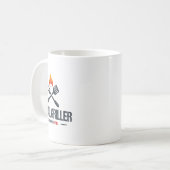 Serial Griller Grillen Smoker Grillmaster Funny Gr Kaffeetasse (Vorderseite Links)