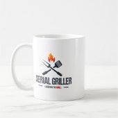 Serial Griller Grillen Smoker Grillmaster Funny Gr Kaffeetasse (Links)