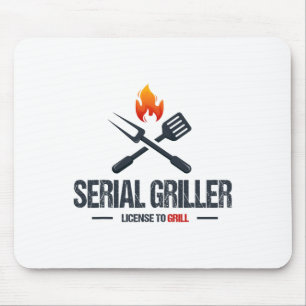 Serial Griller Grillen Smoker Grillmaster Funny Gr Mousepad