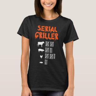 Serial Griller Lazy Halloween Kostüm Funny Grillen T-Shirt