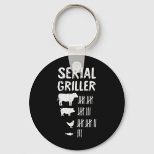 Serial Griller Vathers Day Funny Grill Grill Bb Schlüsselanhänger