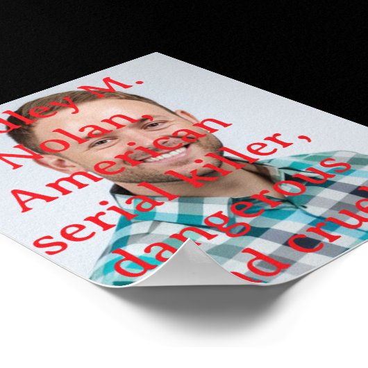 Serial killer poster (Ecke)