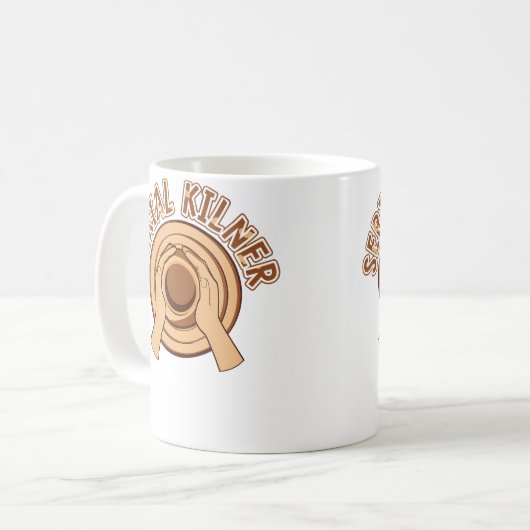 Serial Kilner Hobby Pottery Pro Wheel Lover Potter Kaffeetasse (Vorderseite Links)
