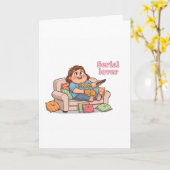 Serial Lover Cute Card – Cozy Night with Cat Karte (Gelbe Blume)