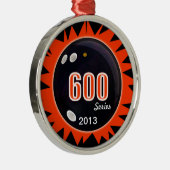 Serie 600 Bowling Silbernes Ornament (Rechts)