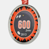 Serie 600 Bowling Silbernes Ornament (Links)