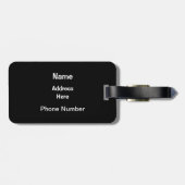 Serie 700 Bowling - Rot Gepäckanhänger (Rückseite horizontal)