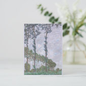 Serie der Windeffekte von Poplars Claude Monet Postkarte (Stehend Vorderseite)