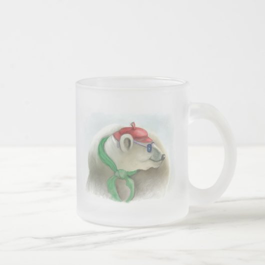 Serie glücklicher Tiere "8" Mattglastasse (Rechts)