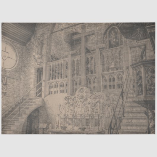 Serie Gothic Castle Design 3 Seidenpapier (Vorderseite)